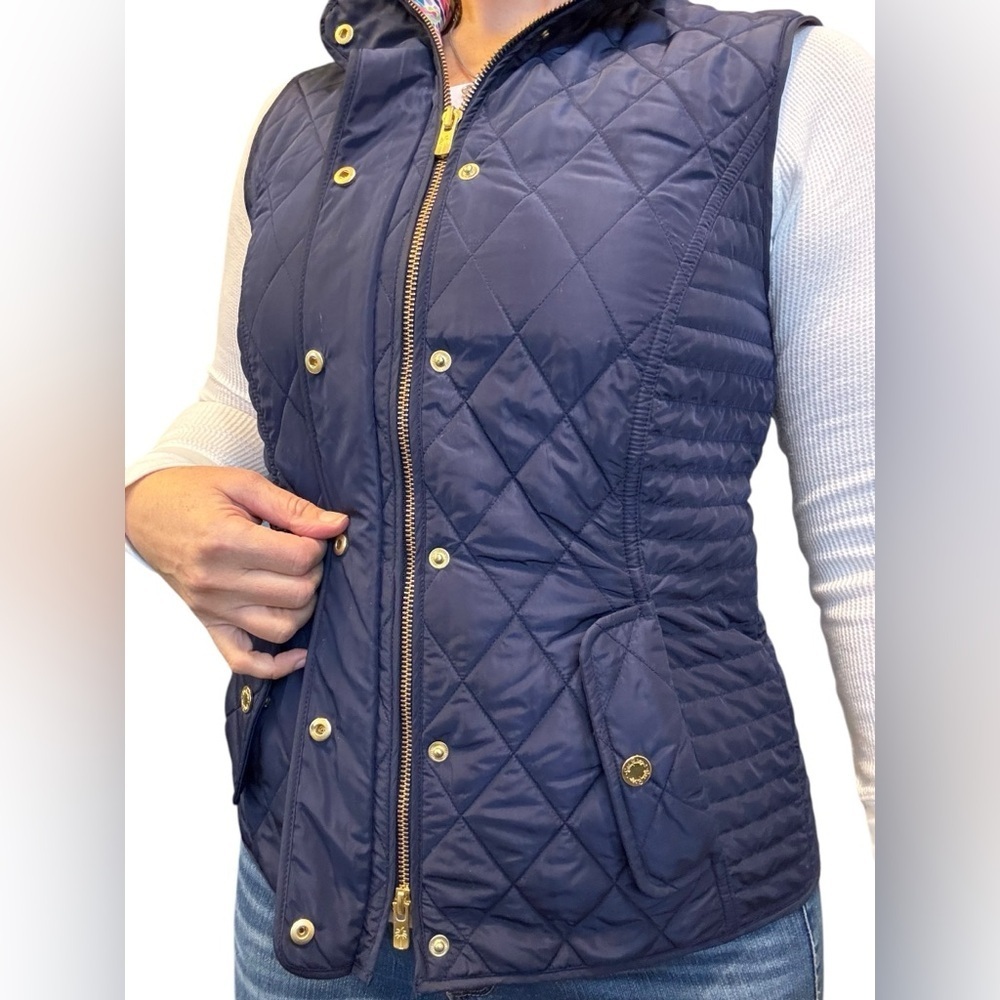 Lilly Pulitzer Quilted Vest - Palm Reader Blake size small - Picture 7 of 10